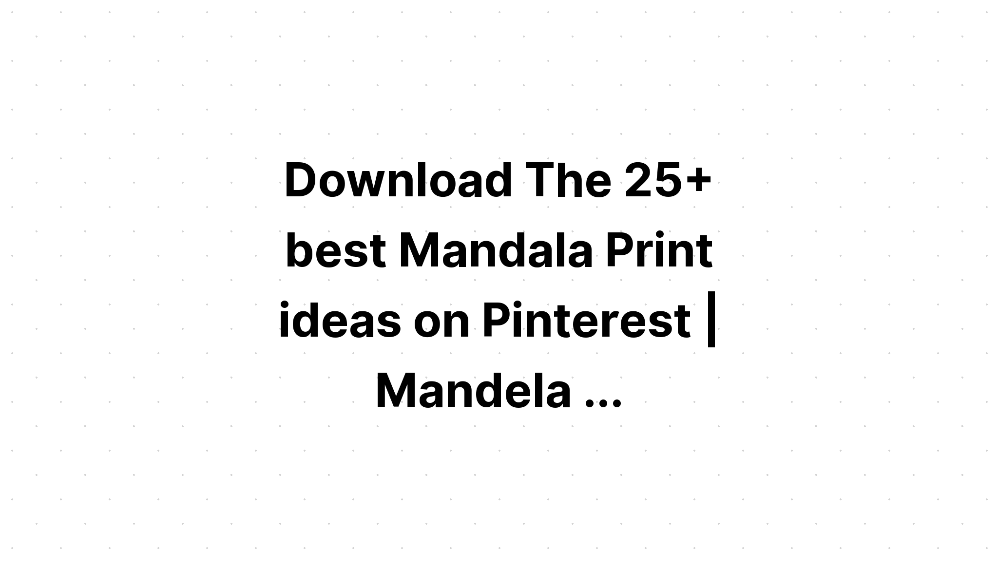Download Mandala Octopus SVG File